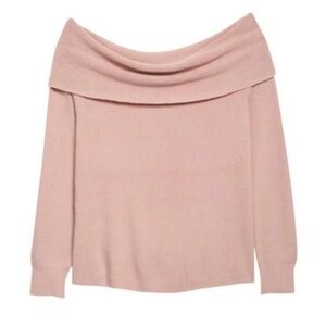 Leith Plus Size Blush Off The Shoulder Sweater